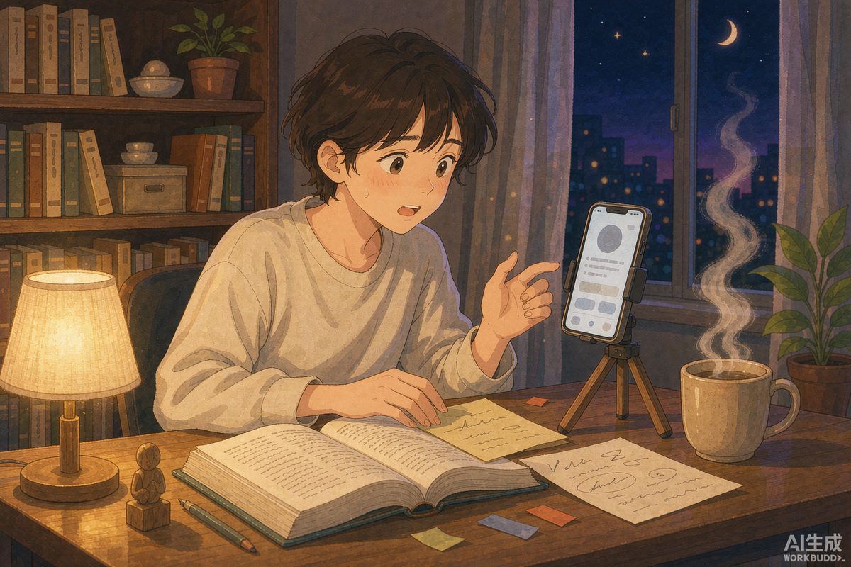 抖音直播取名博主的真实困境:深夜直播讲解名字的场景